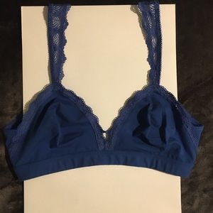 b.tempt’d by Wacoal blue lace bralette